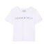 Sonia Rykiel White Rhinestones Logo SS Tee