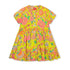 Oilily Limeade Small Ruffle Dirndle Floral Dress