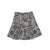 Petite Amalie Grey Black Rose Printed Denim Skirt