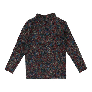 Lil Legs Floral All Over Printed Mockneck