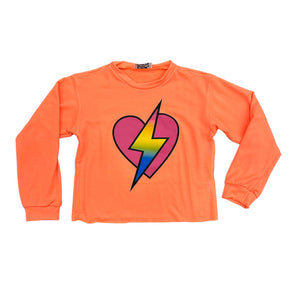 Rock Candy Orange Heart Sweater