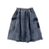 Loud Mid Blue Stone Wash Midi Pocket Amici Skirt