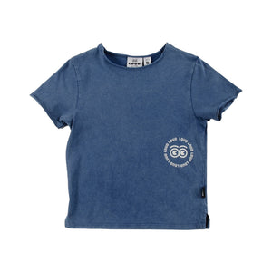 Loud Navy Marble Dye Bello T-Shirt