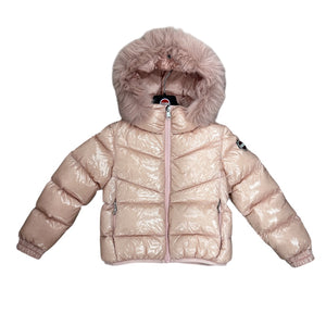 Colmar Pink Patent Down Coat 3400E