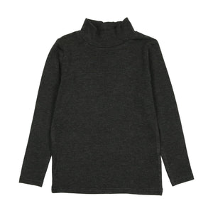 Lil Legs Grey Bamboo Mockneck