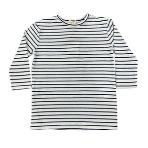 Lil Legs Analogie White Base Stripe 3/4  Sleeve Tee