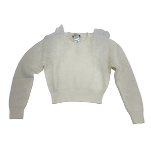 Twinset Off White Sweater with Tulle Detail *Size Up*