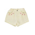 Bebe Organic Natural Cherry Denim Shorts