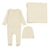 Lilette Cream/Blue All Over Hot Air Balloon Layette Set