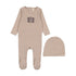 Lilette Taupe Suitcase Footie Set