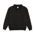 Lil Legs Black Sweatshirt Polo