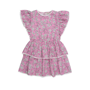 The New Society Peony Hibiscus Print Melina Dress