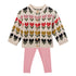 Bonton Mouton Maligne Baby Cardigan & Pinkye Tino Set