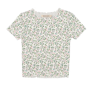 The New Society Jasmine Flowers Print Nicolette Tee