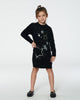 Deux Par Deux Anthracite Sequins Stars Knitted Dress