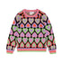 Deux Par Deux Hearts Jacquard Sweater