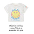 The New Society White Smiley Salty Water Baby T-Shirt & Multicolor Stripes Short Set