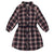 Deux Par Deux Plaid Shirt Dress w/ Belt