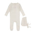 Lilette Cream/ Floral Striped Pointelle Footie Set