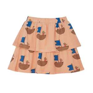 The Campamento Peach Sailor Allover Skirt