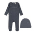 Lilette Off Navy Up Up and Away Footie Set