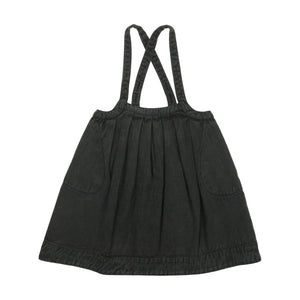 Kin and Kin K62 Black Denim Pinafore Dress