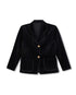 One Child Black Core Velour Blazer