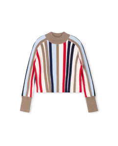 Vibe Multi Colorful Striped Knit Sweater