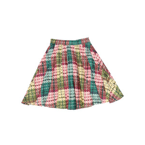 Lilou Multi Plaid Pleated Skirt