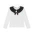 Patachou Black Collar Girl Blouse