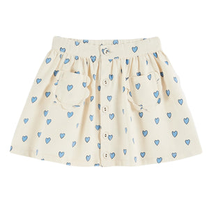 Emile et Ida Amour Fleurs Coeur Skirt