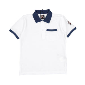 Colmar White Solid Pocket Polo T-Shirt 3580N