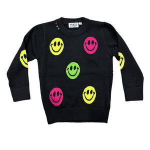 Rock Candy Black Neon Smiley Sweatshirt