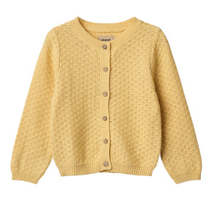 Wheat Golden Yellow Magnella Knit Cardigan