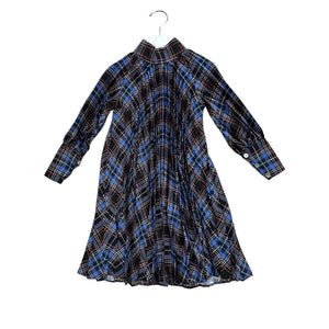 Christina Rohde Plaid Pleat Dress