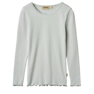 Wheat Soft Blue Reese Rib LS T-Shirt