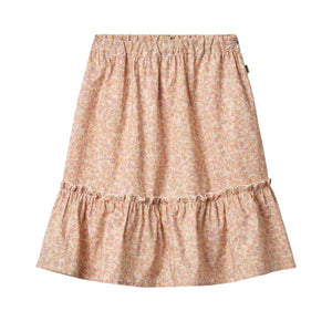 Wheat Lilac Flowers Camma Skirt