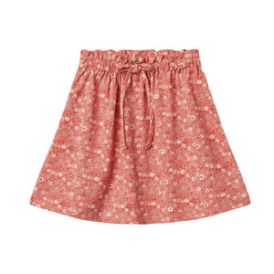 Wheat Coral Flowers Natalia Skirt