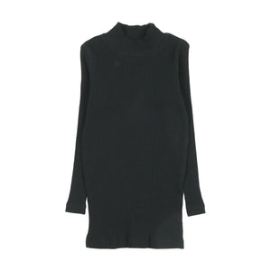 Kin and Kin K125 Navy Ribbed Mockneck