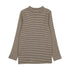 Kin and Kin K56 Oatmeal/Taupe Stripe Girls Mockneck