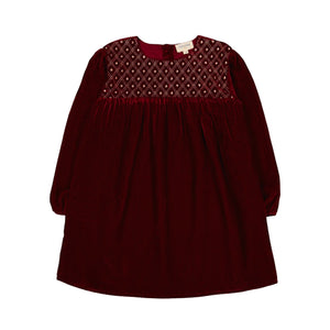 Louis Louise Burgundy Velvet Prunelle Dress