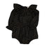 Louis Louise Black Twill Gold Dots Melissa Romper