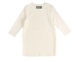 Belati Ivory 3/4 Woven Girls Shell Tee