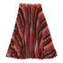 Christina Rohde Red Pink Printed Pleated Skirt