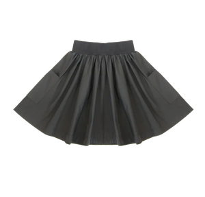 Parni K455 Black Girls Tafetta Skirt