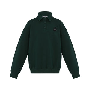 Parni K461 Green Girls Sweatshirt w/ Collar