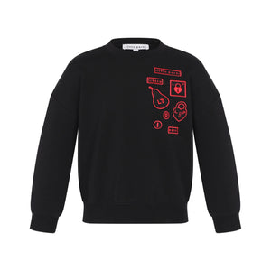 Parni K468 Black Multipatch Sweatshirt