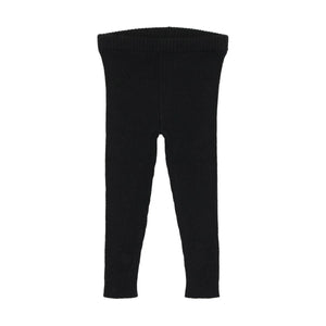 Lil Legs Black Basic Knit Legging