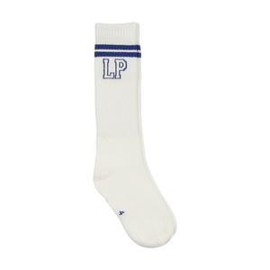 Parni S-01 White/Blue LP Knee Socks