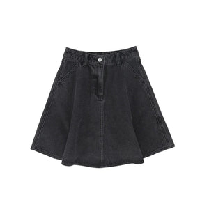 Parni K570 Black Denim Skirt